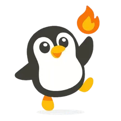 Penguin with a streak